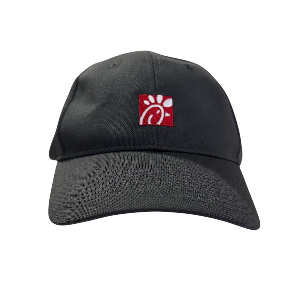Chick-fil-A Oobe Team Style Black Employee Uniform Hat Adjustable Baseball Cap
